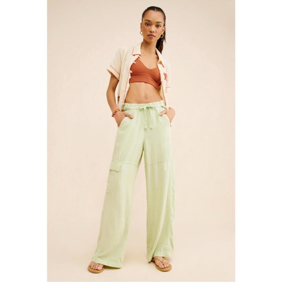 Pilcro Mint Wide-Leg Pants size XXS - Picture 2 of 11